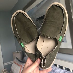 Olive Green Sanuk Street Walkers